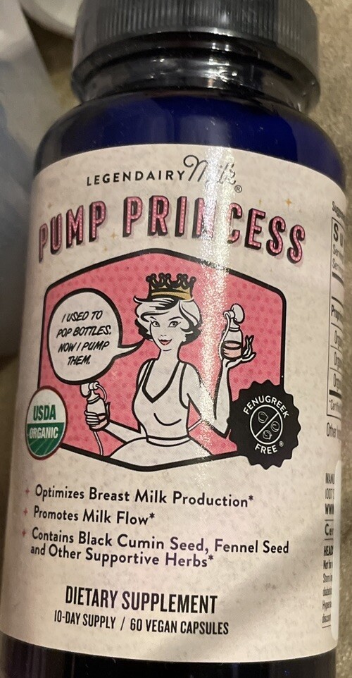 Legendairy Milk Pump Princess Lactation Supplement – 60ct -EXPIRES: 10/2025