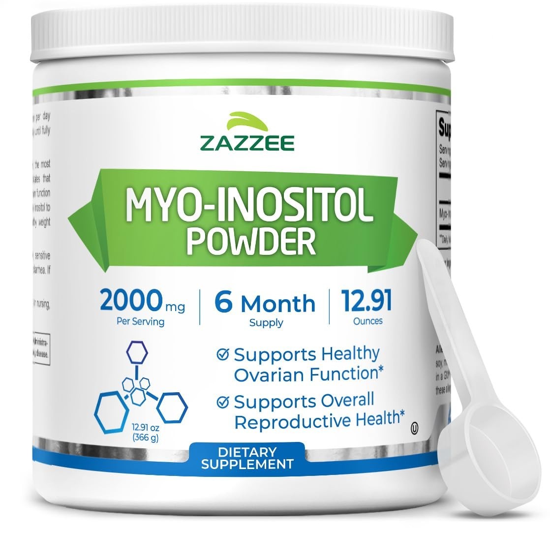 Myo-Inositol Powder 2000mg – 183 Servings, 6 Month Supply, Fertility Support, Pu