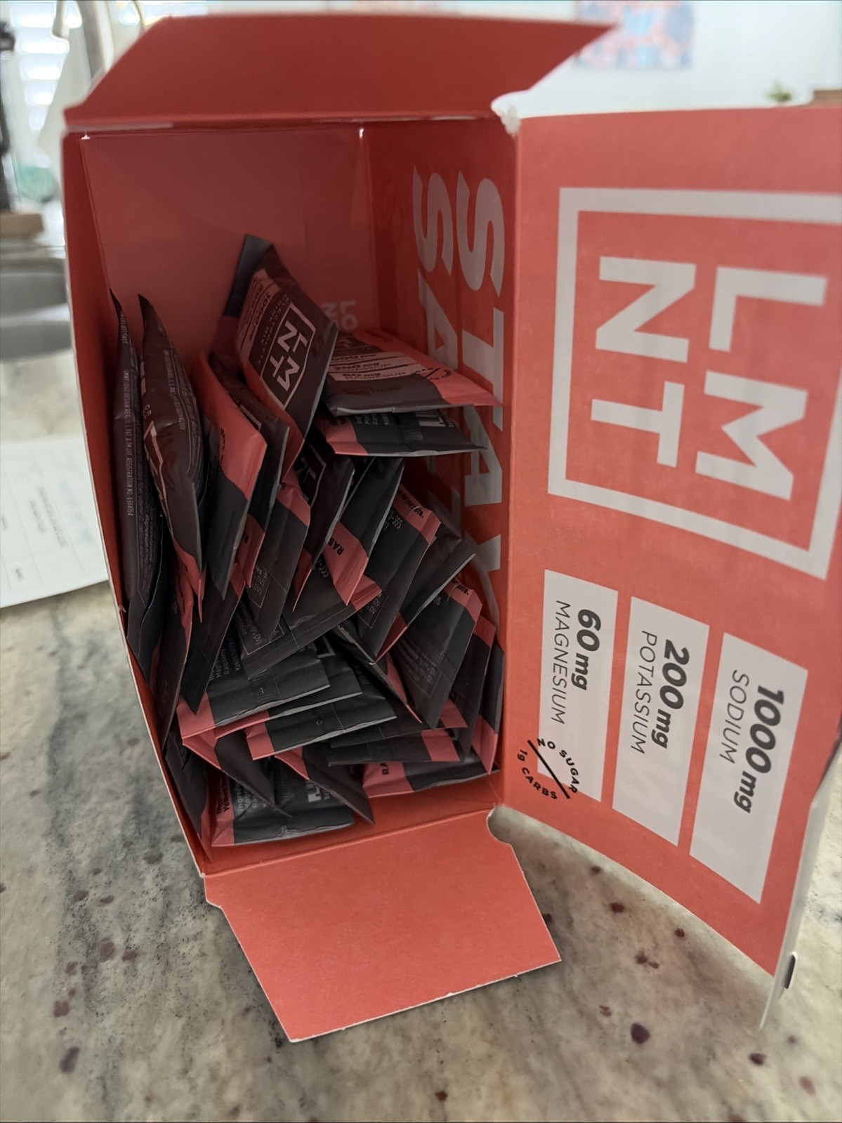LMNT Zero Sugar Electrolytes RASPBERRY Salt Drink Mix 29 Sticks EXP 2027 NEW