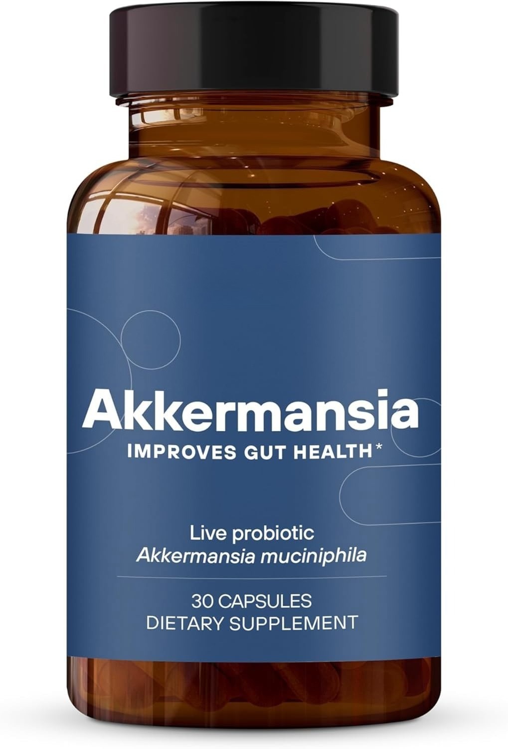 Pendulum Akkermansia Probiotic with Prebiotic Fiber for Men & Women 30 Capsules