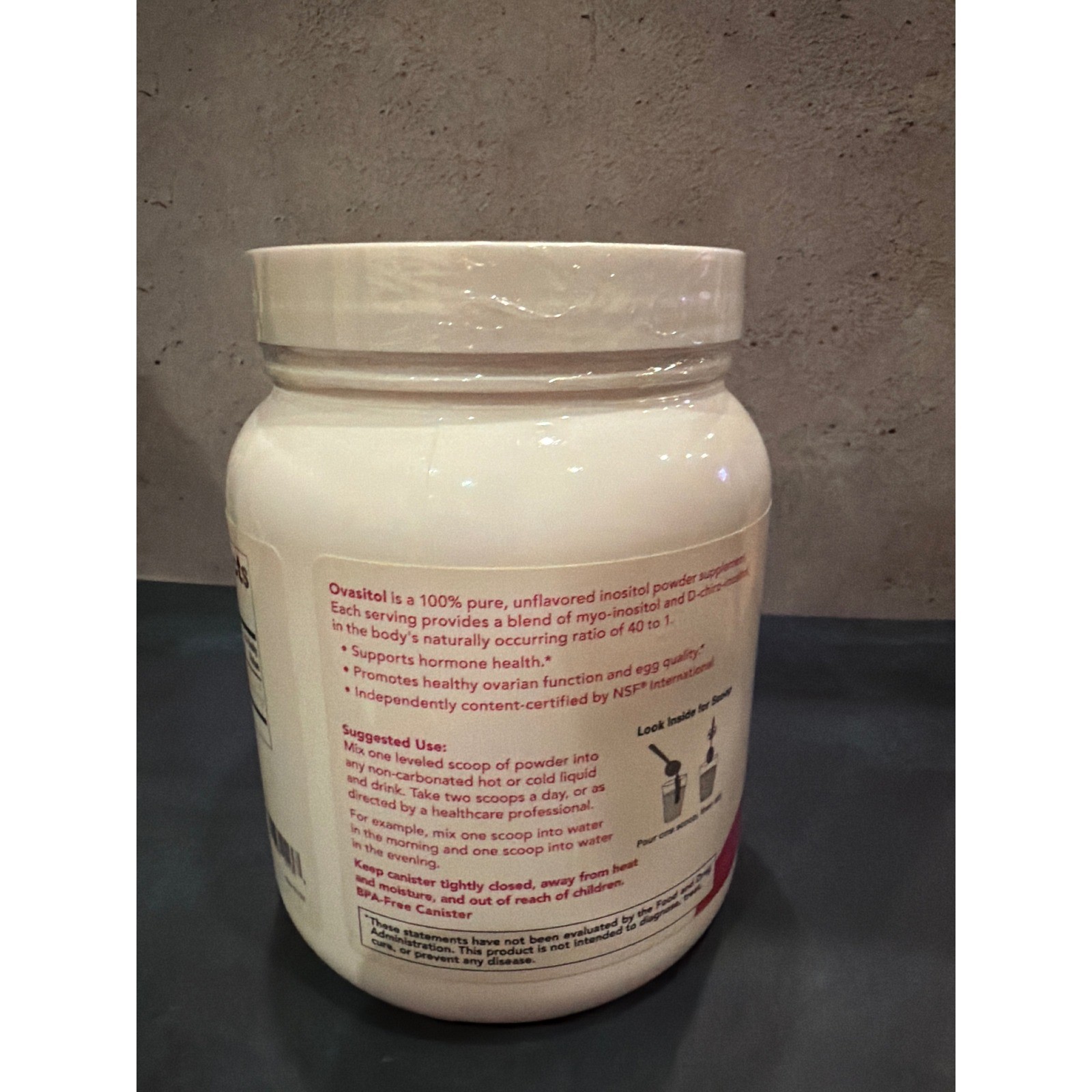 Theralogix Ovasitol Inositol Powder Supplement