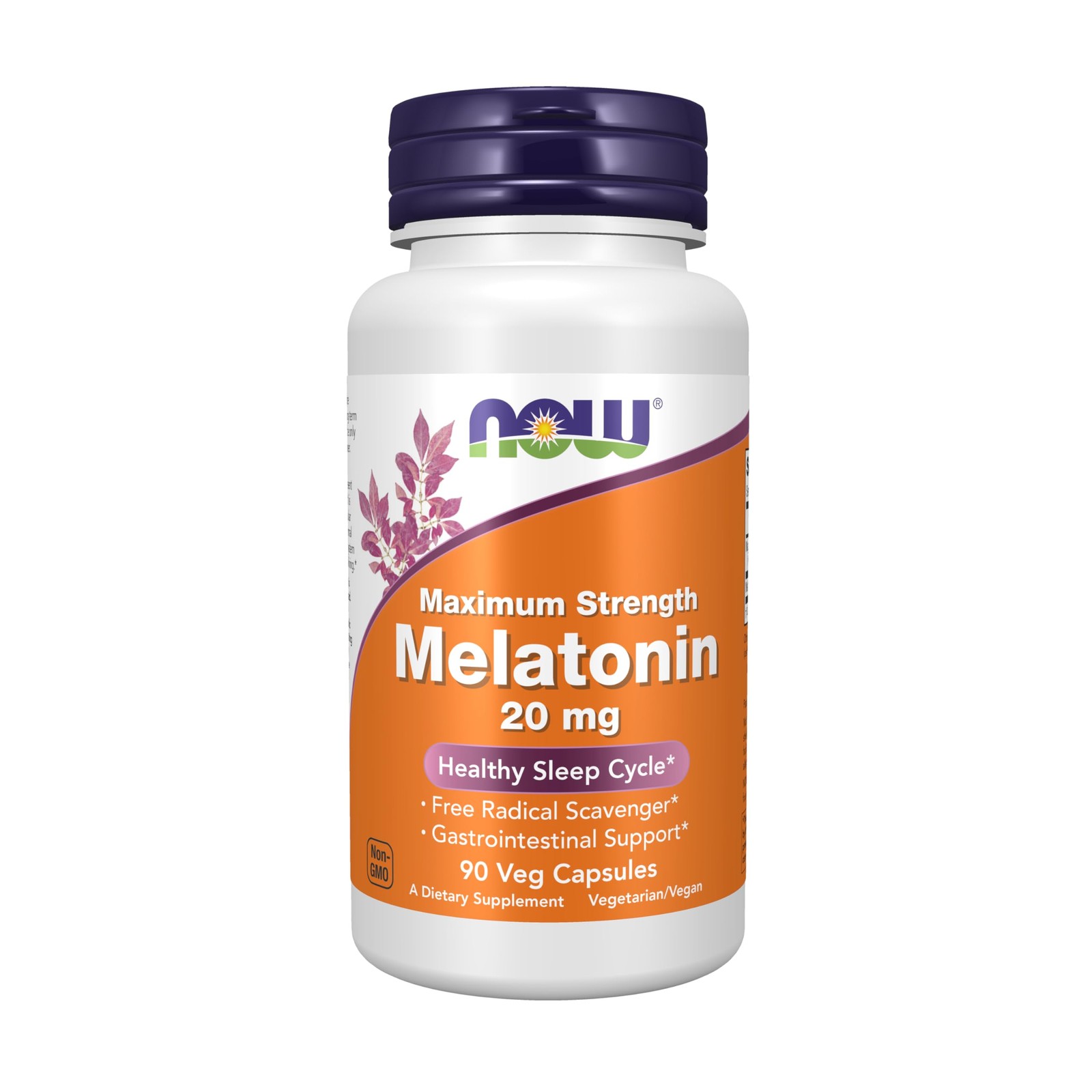 (EXP 07/2028) NOW Foods Supplements Maximum Strength Melatonin 20 mg