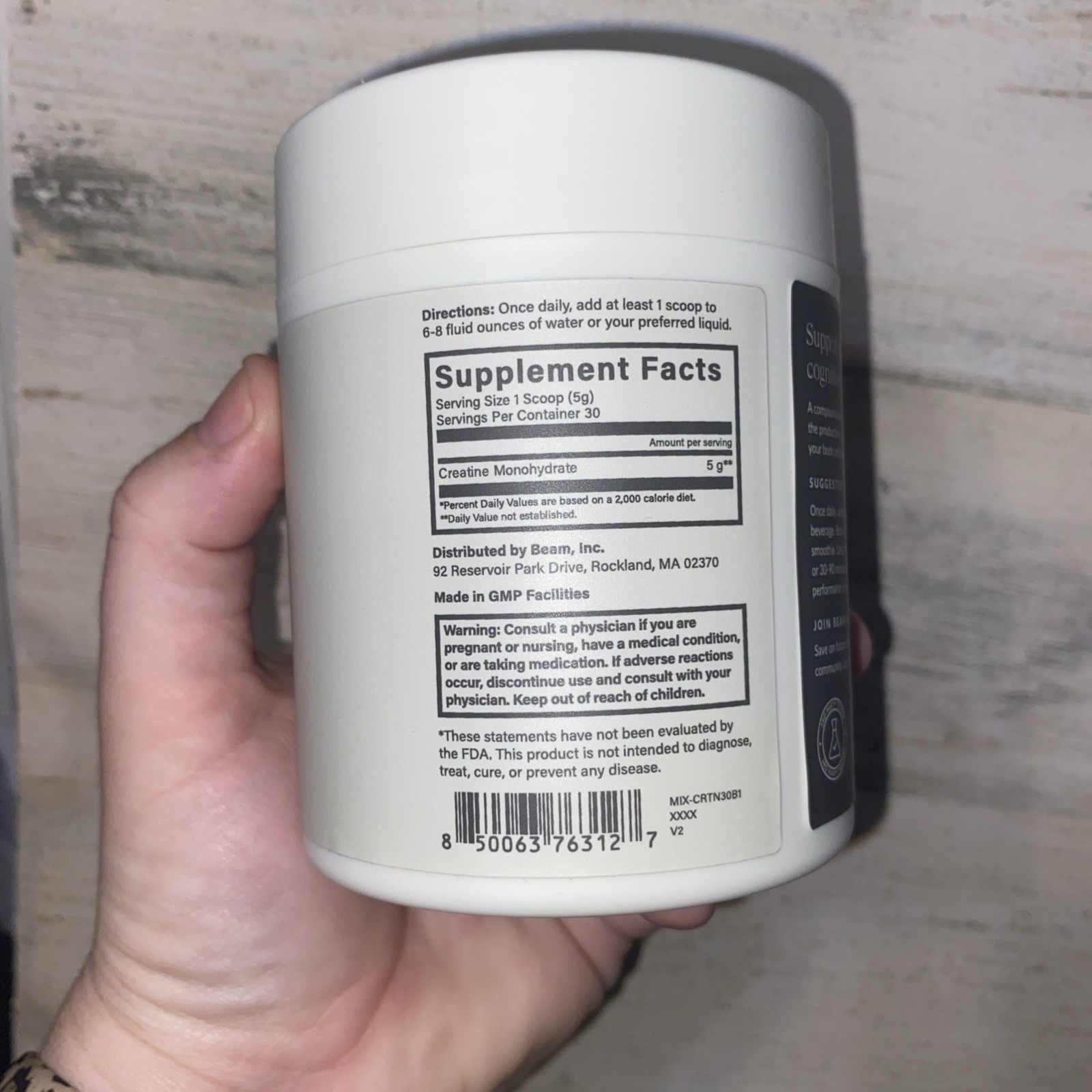 Creatine, Unflavored, 5.29 oz (150 g)