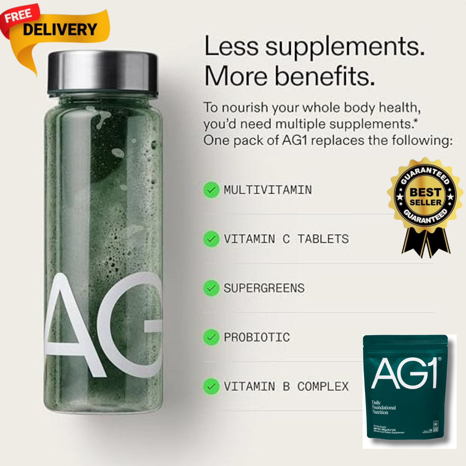 AG1 AG1 daily Foundational nutrition 12.7oz 360g