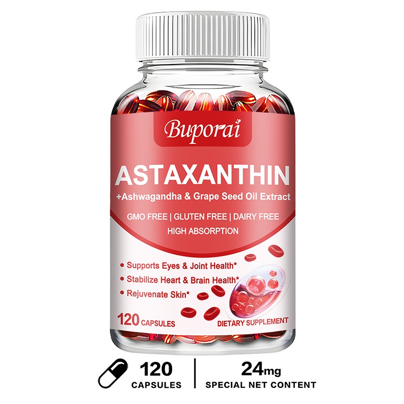 Astaxanthin 24mg – Heart and Cardiovascular Health, Support Antioxidant Activity