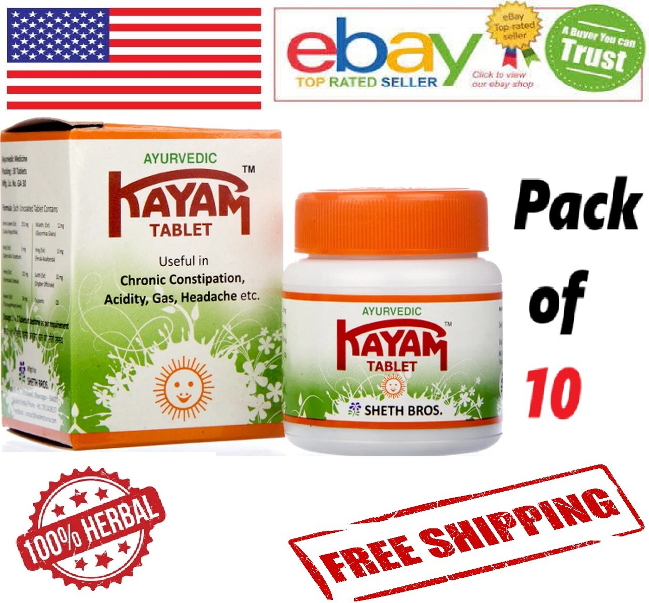10X Kayam 300 Tabs With Long Expiry & Free Shipping