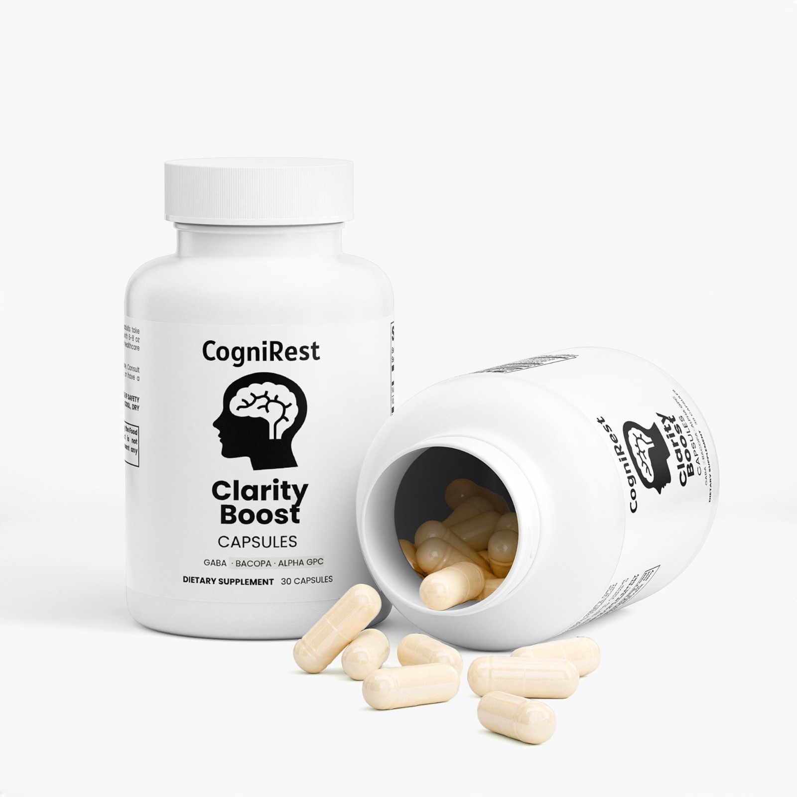 Clarity Boost Cognitive Support Focus & Mental Clarity Alpha GPC 30 Capsules