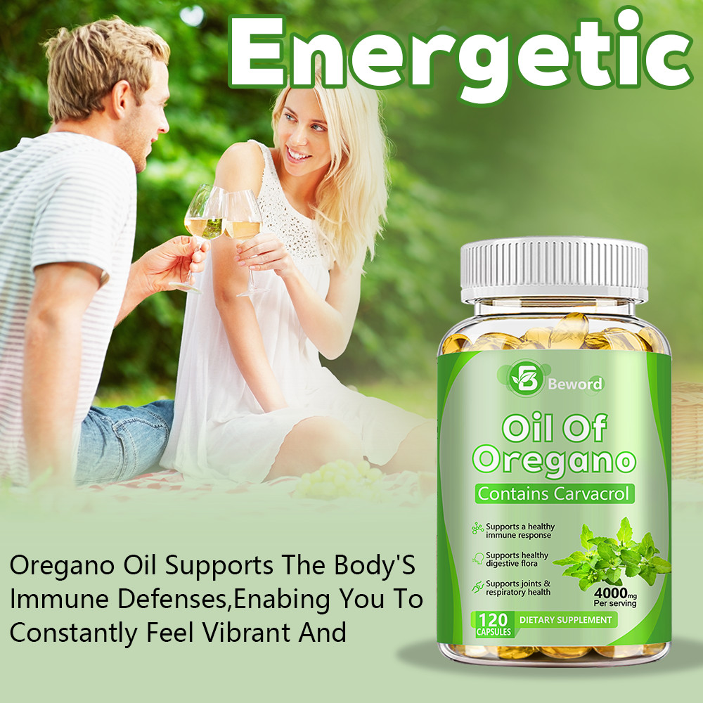 Oil of Oregano Softgels 2 in 1 4000mg with Black Seed Oil Immune Support