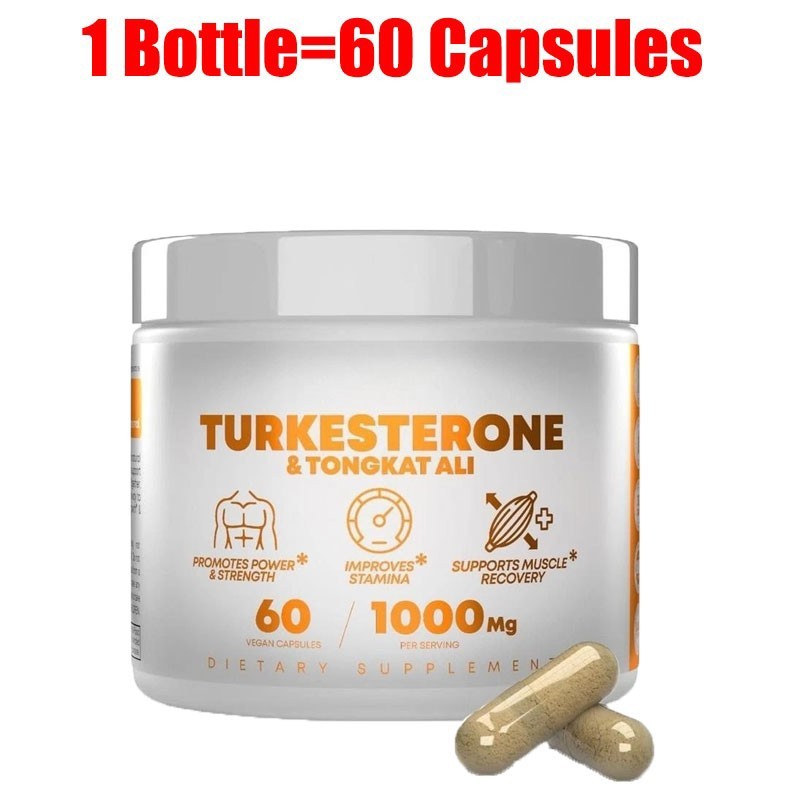 Turkesterone 1000 Mg Pure Capsules Supplement Muscle Growth & Recovery 60 Pcs