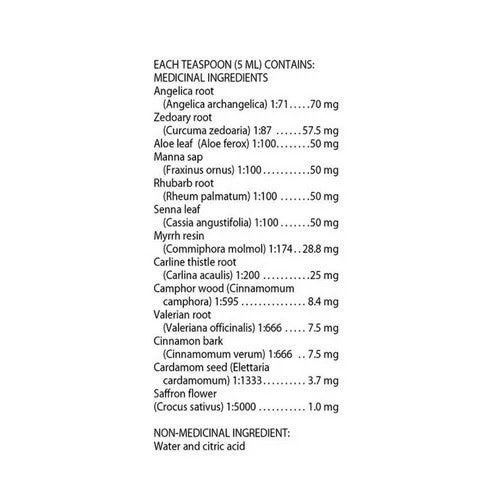 Swedish Bitters Alcohol-Free 3.4 Oz by Flora