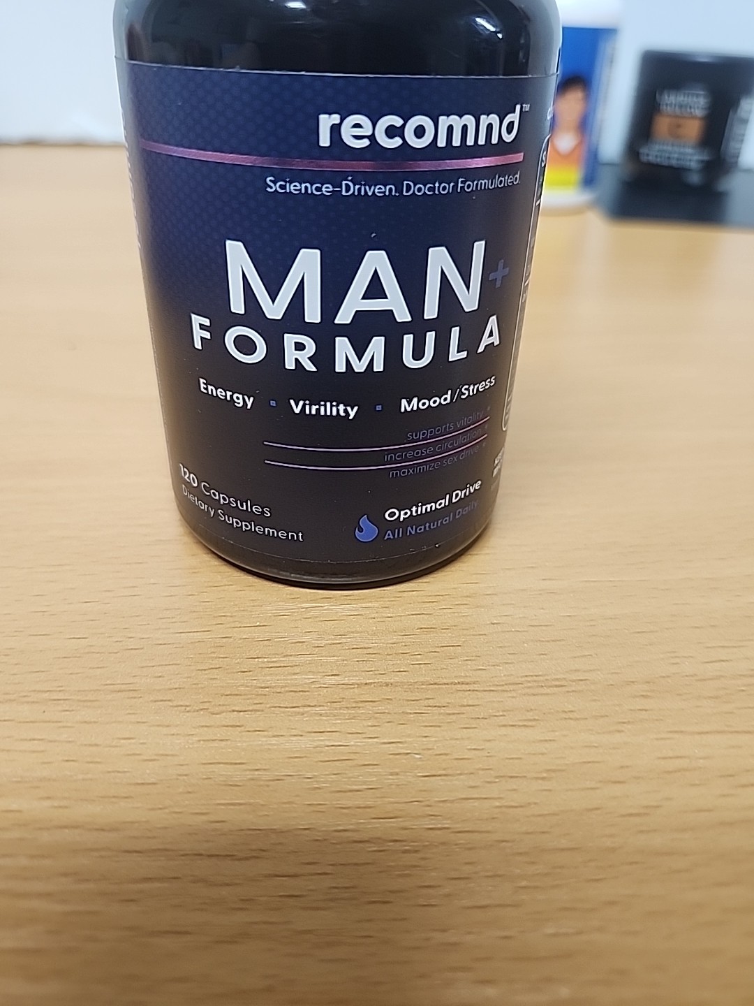 Man Formula Male Boost Supplement for Increased Energy Mood & Stress 120 Capsul