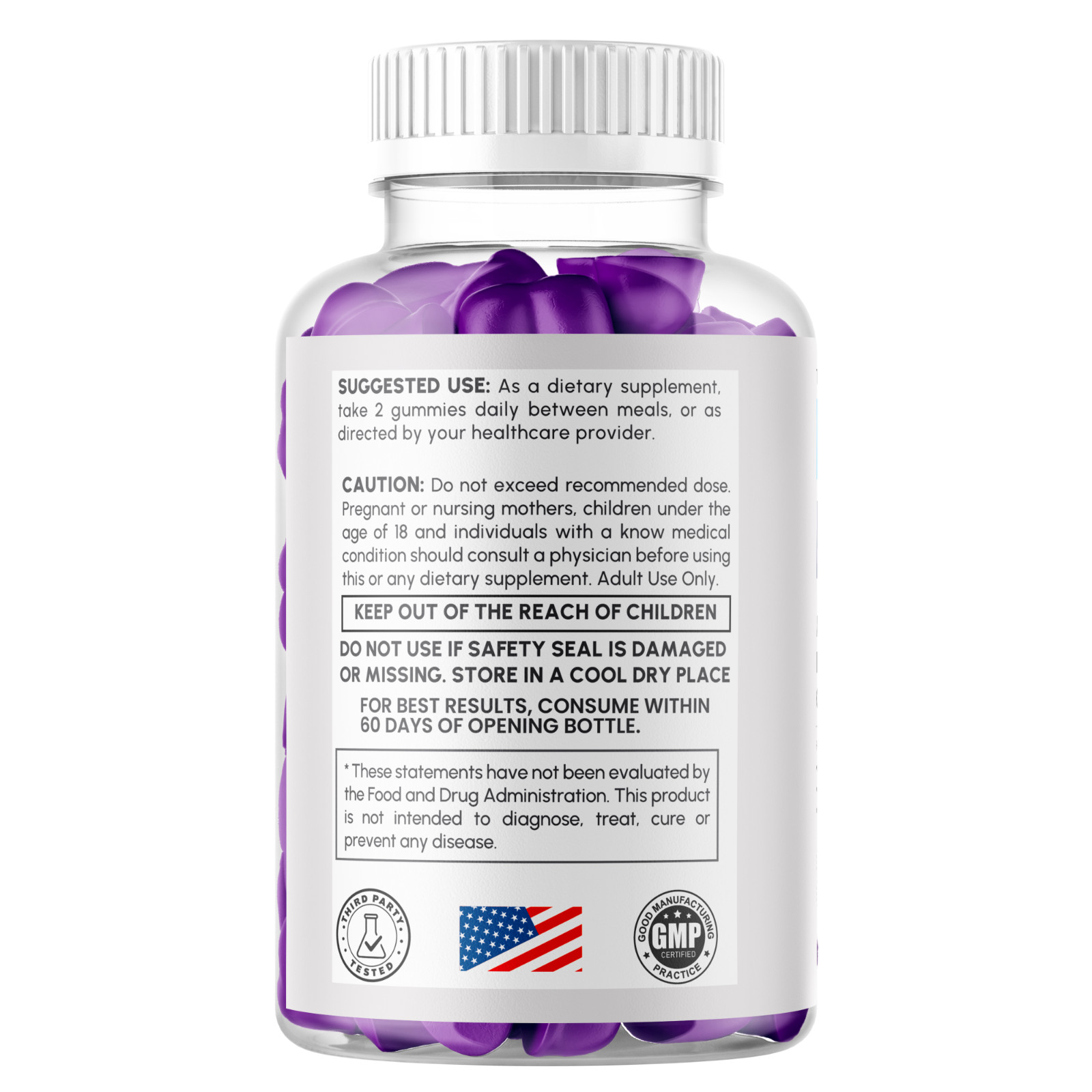 (1 Pack) Elite XL Boost ACV Gummys Support Male Health EliteXLBoost 60 Gummies
