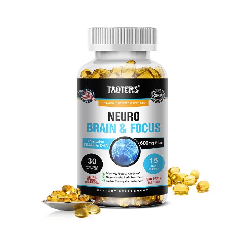 Neuro Brain & Focus 600mg 30/60/120 Capsules Improve Memory, Focus & Alertness