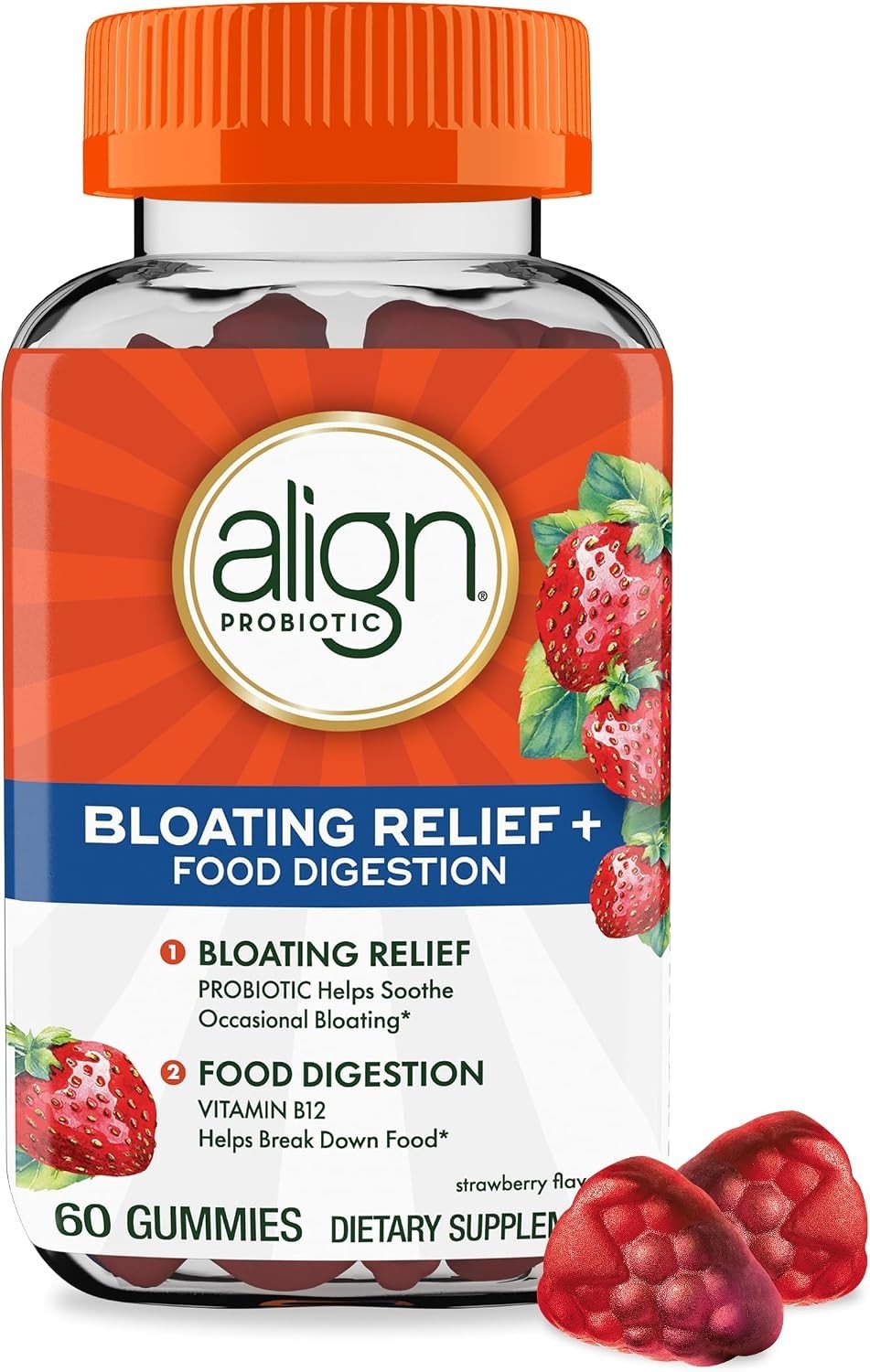 Align Bloating and Digestion Gummies, 60 CT