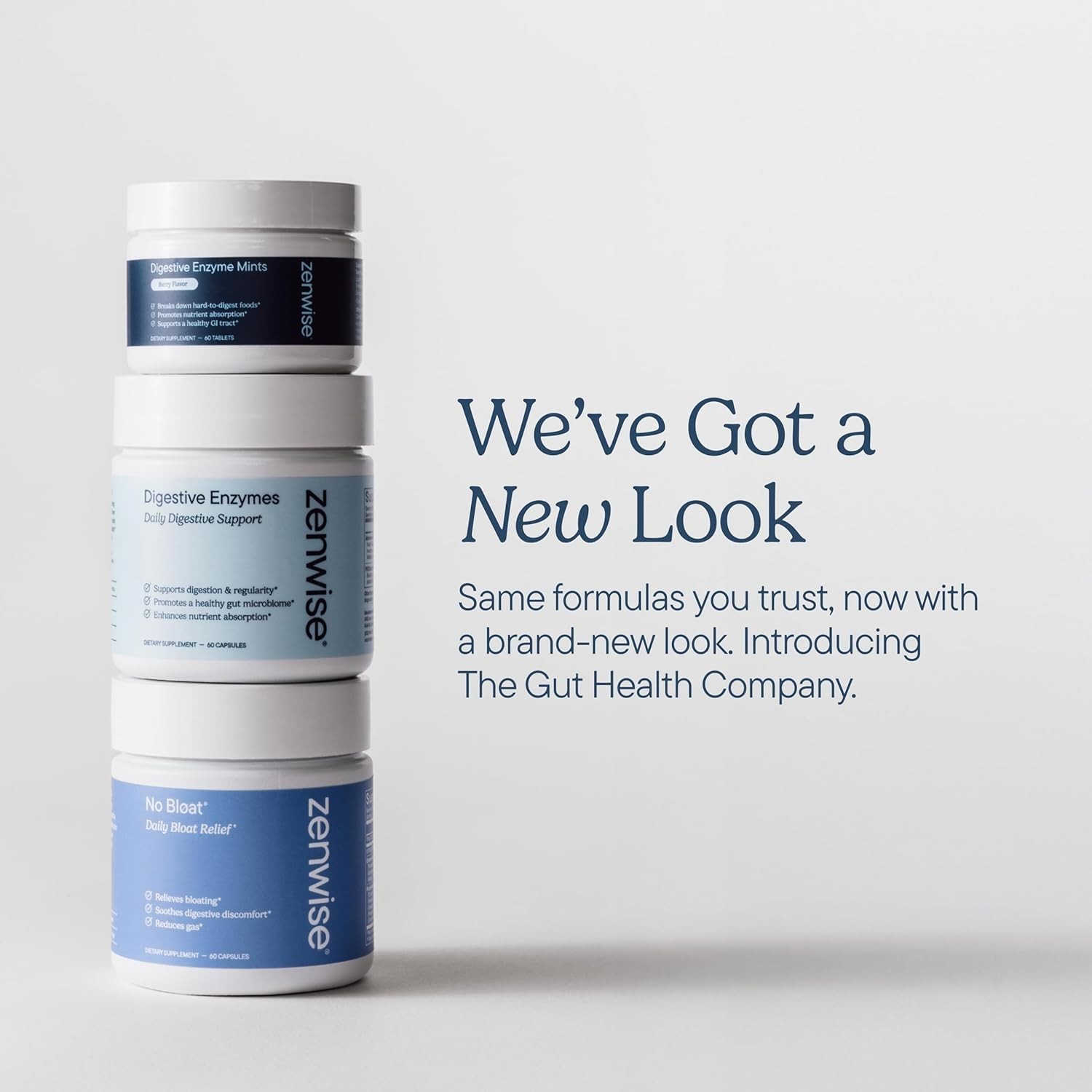 3-in-1 Digestive Health Supplement with Multi Enzymes & Probiotics – 60 Count