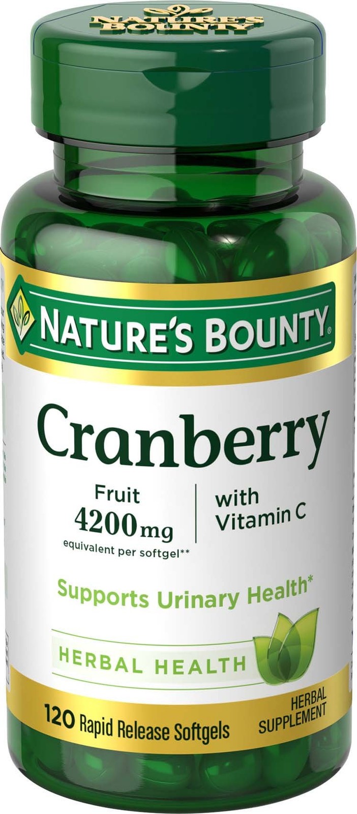 Nature’s Bounty Cranberry Pills for Women Urinary Tract 120 Count (Pack of 1)