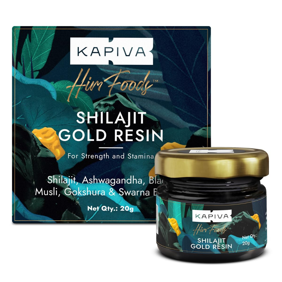 Kapiva Shilajit/Shilajeet Gold Resin – 20g | 500mg/Serving | 40 Servings