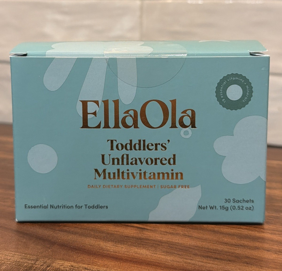 EllaOla Toddlers Unflavored Multivitamin 30 Sachets Exp 01/2028 New Sealed