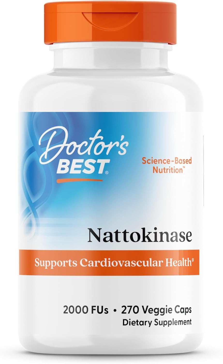 Nattokinase, Non-Gmo, Vegan, Gluten Free, 270 Veggie Caps
