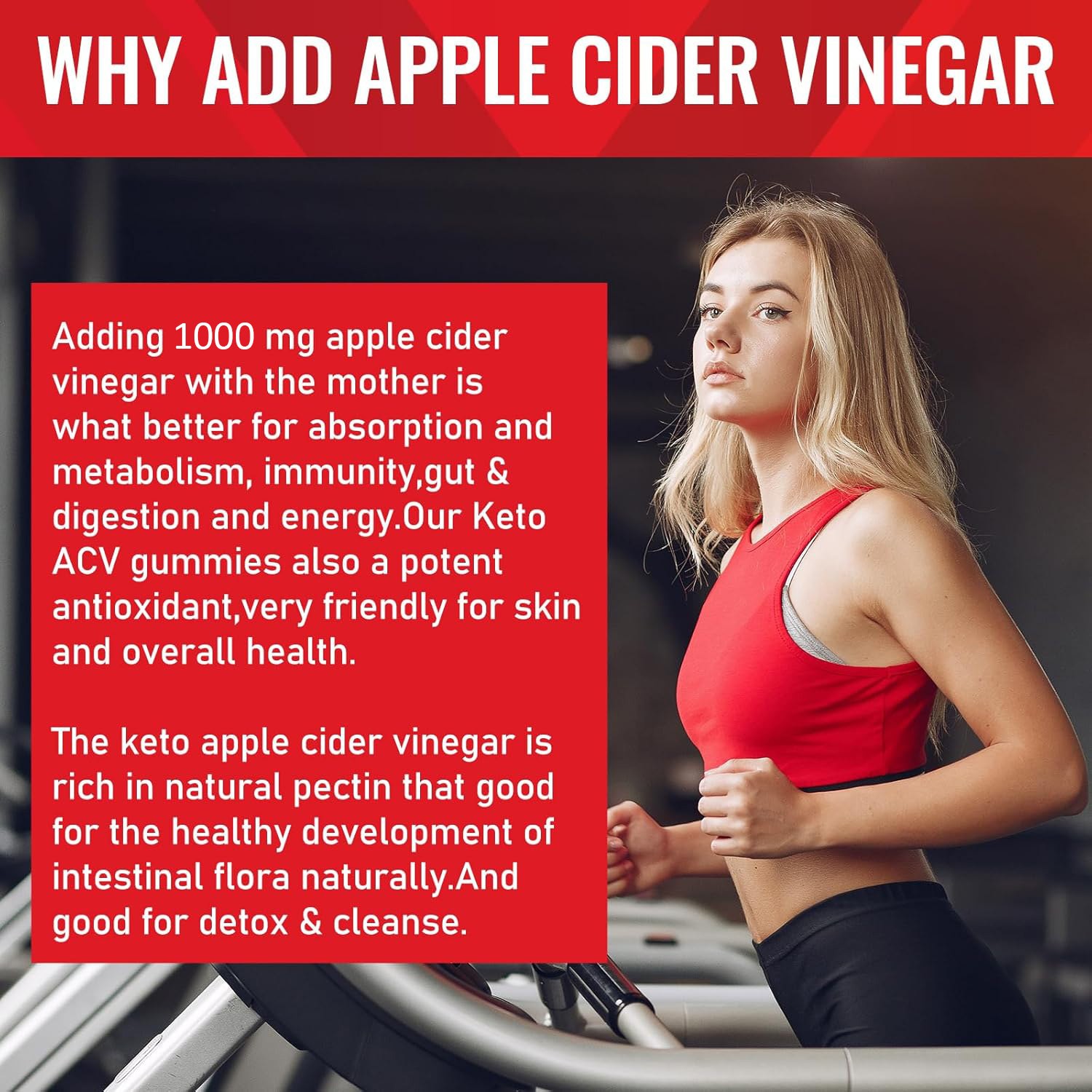 Apple Cider Vinegar Gummies 60ct 1000mg Premium Weight Loss & Cleanse Detox