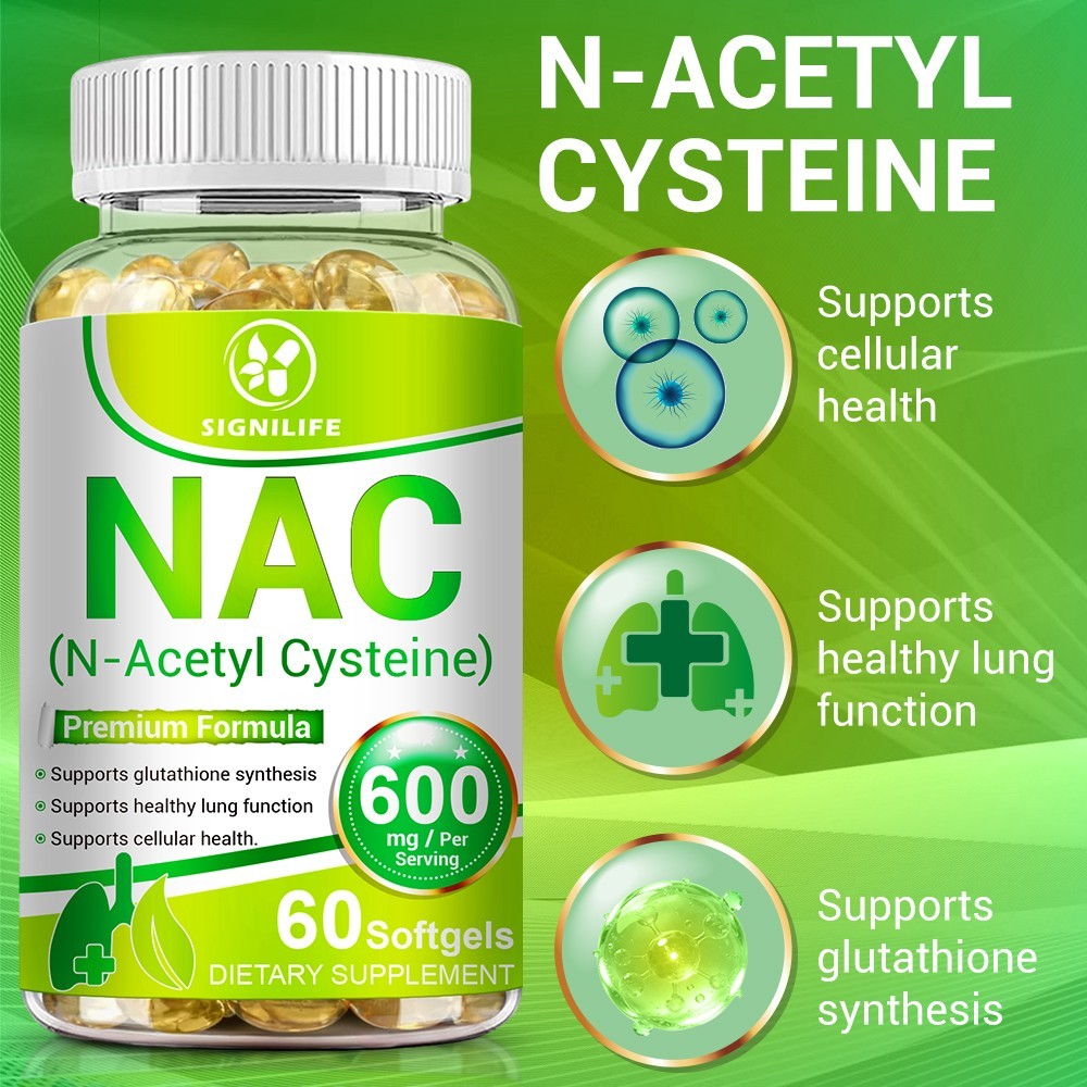 N-Acetyl L-Cysteine (NAC) 4 * 60 Caps Max Strength Veg Supplement