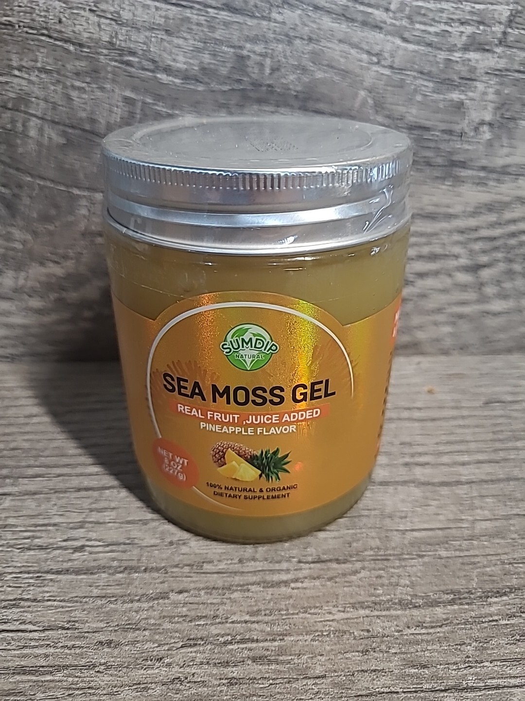Sumdip Seamoss Gel, Organic, Non GMO Pineapple Immune and Digestive Exp. 10/2025