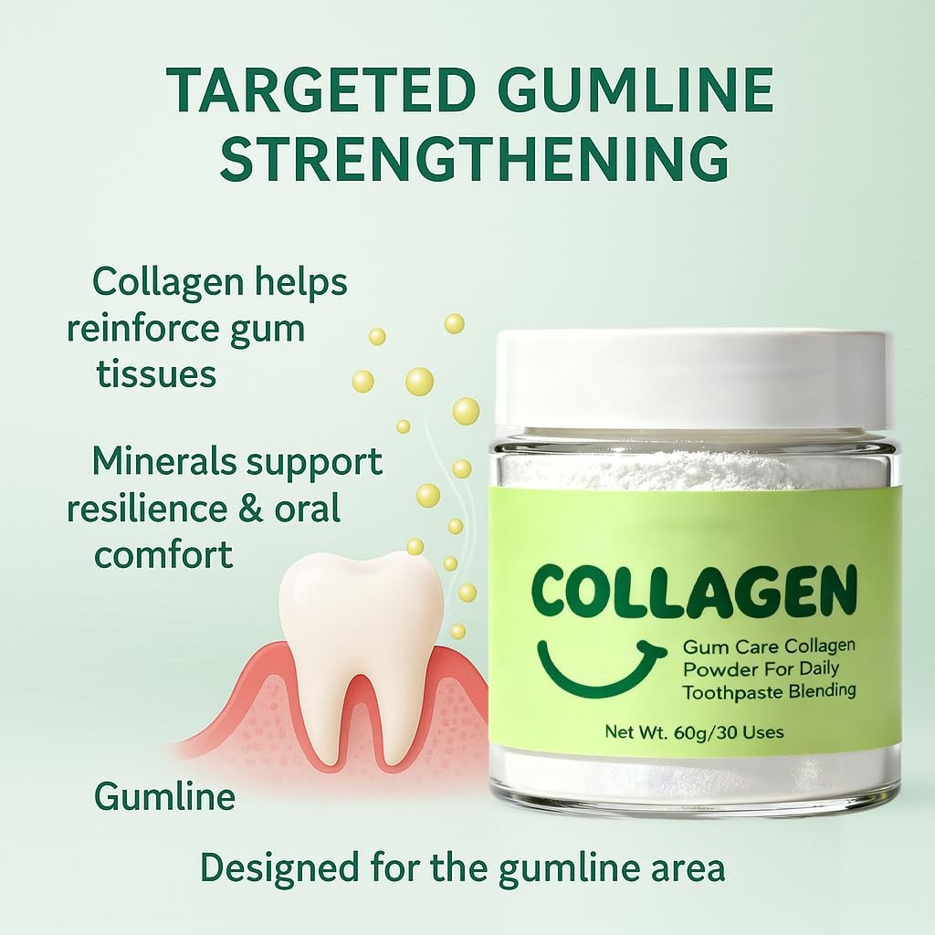 Collagen Tooth Powder, Collagen Powder for Teeth and Gums, Smile Strengthenin…