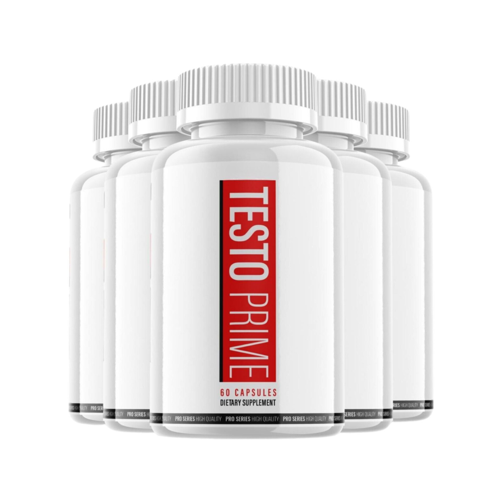 5-Pack Testoprime Capsules Extra Strength Formula Testo Prime- (300 Capsules)