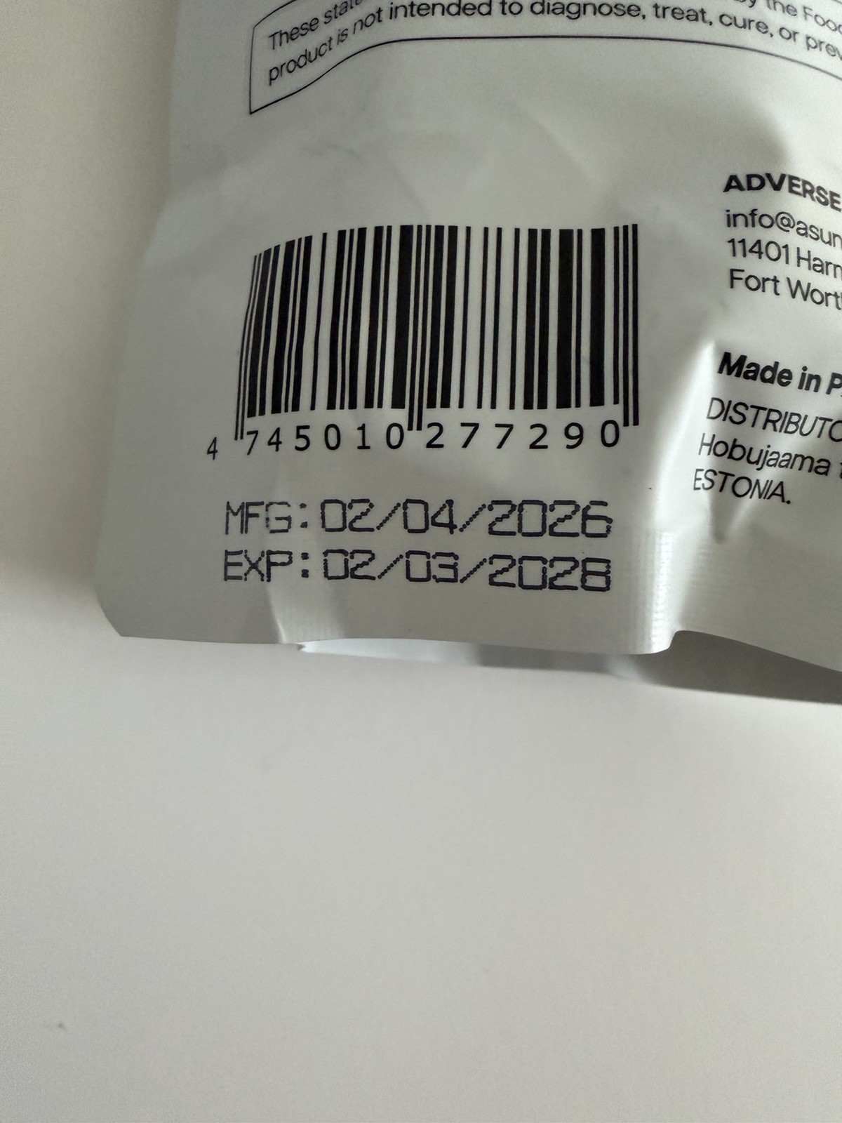 Asuno Tanning Gummies 60 Count Vitamin C Astaxanthin Beta-Carotene New Sealed