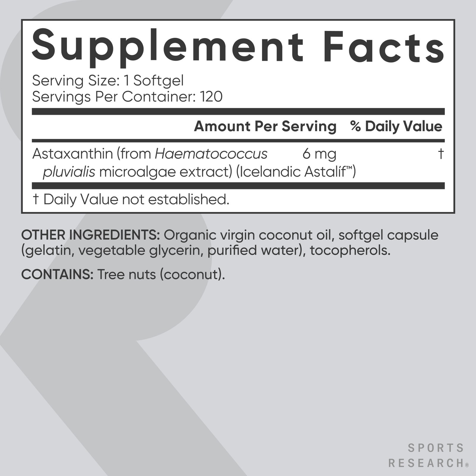 Astaxanthin Supplement from Algae – For Antioxidant Activity, Skin & Eye Health