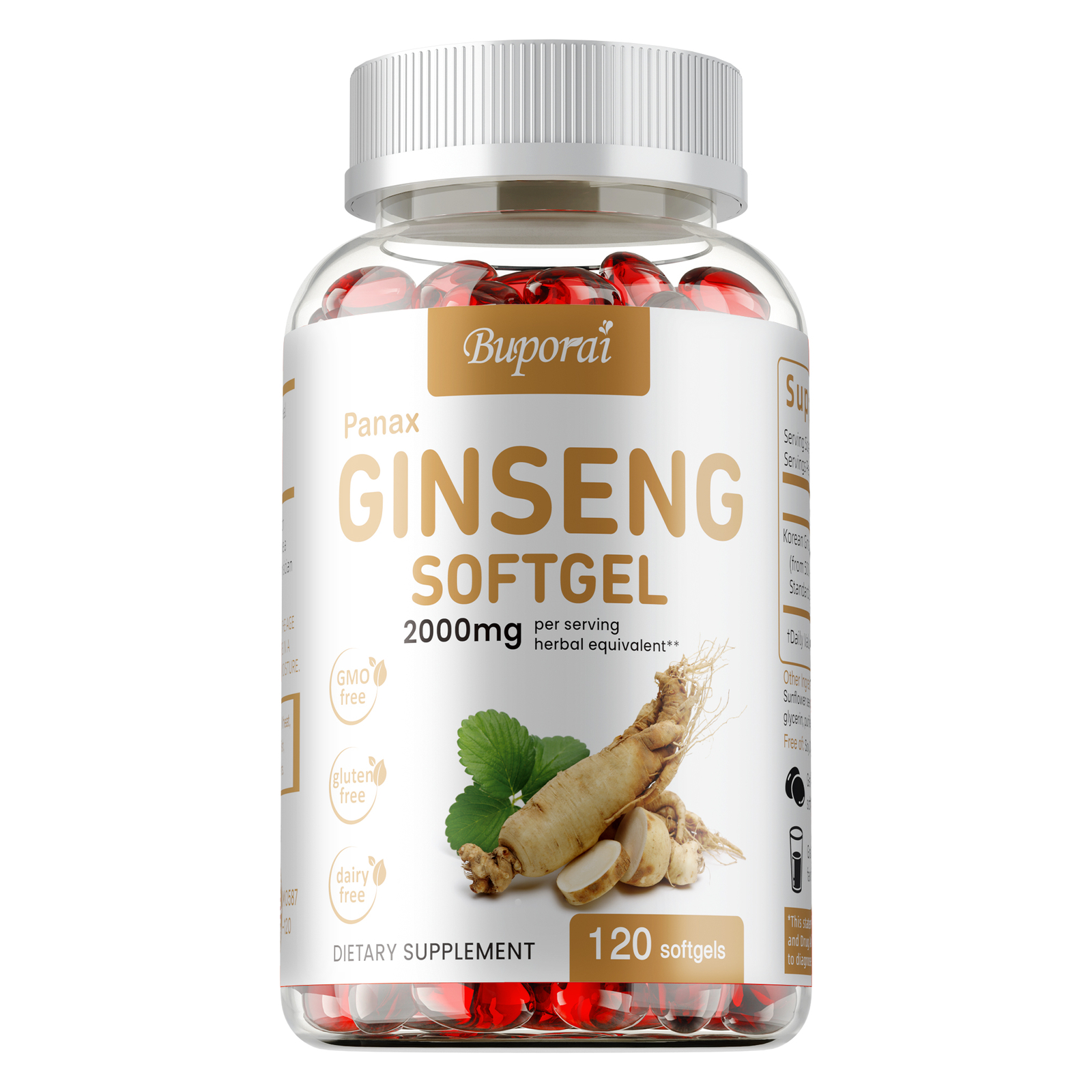 Panax Ginseng 2000mg – High Strength Ginsenosides, Increased Energy & Endurance