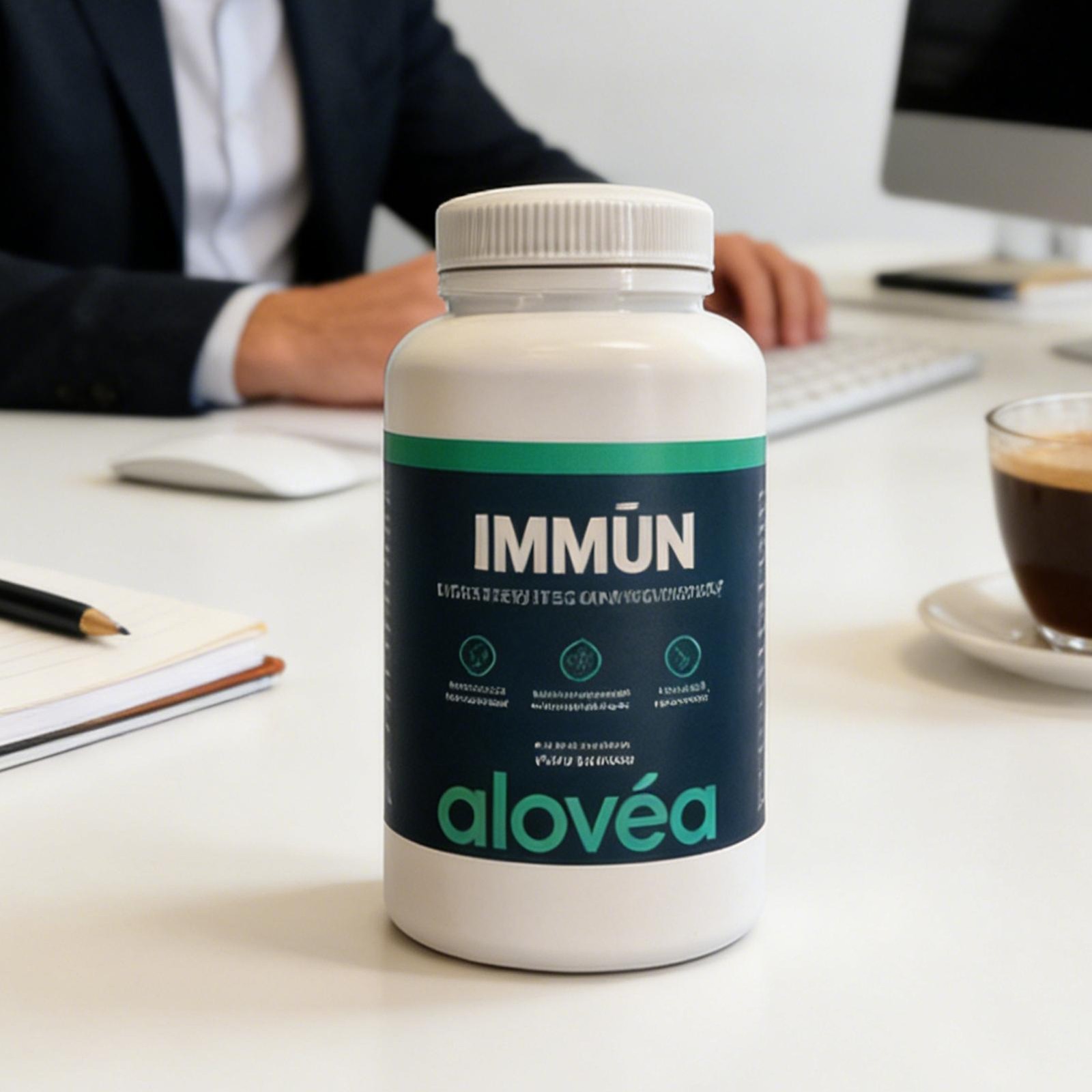 Alovea Aloe IMMUN Vera Immune Support Supplement 56 Capsules exp : 12/28