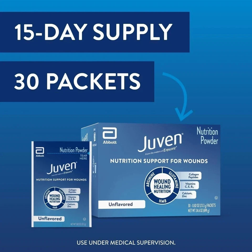 Abbott Juven – Nutrition Powder Unflavored 30 Packets Each (Pack of 2)