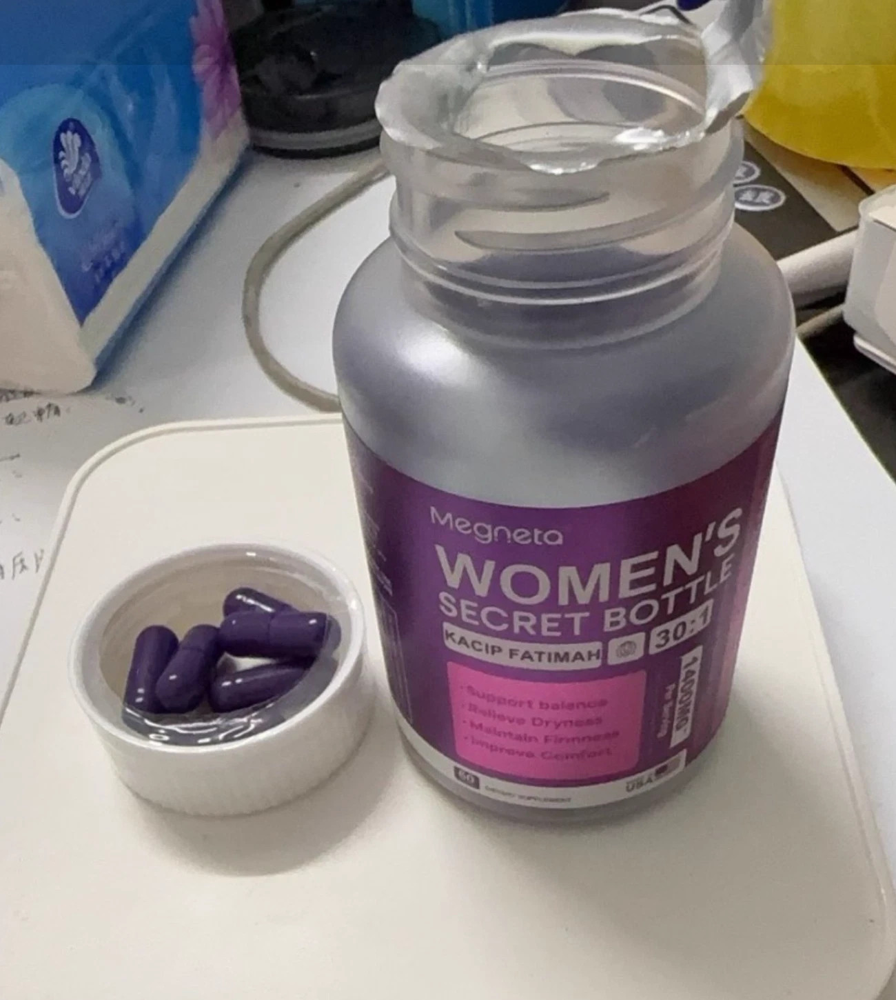 Women’s Secret Bottle Capsules – Natural Dietary Supplement – 60Count