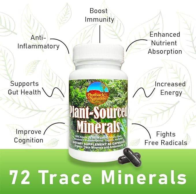 Plant-Sourced Minerals 60 ct (Organic Trace Minerals and Antioxidants)