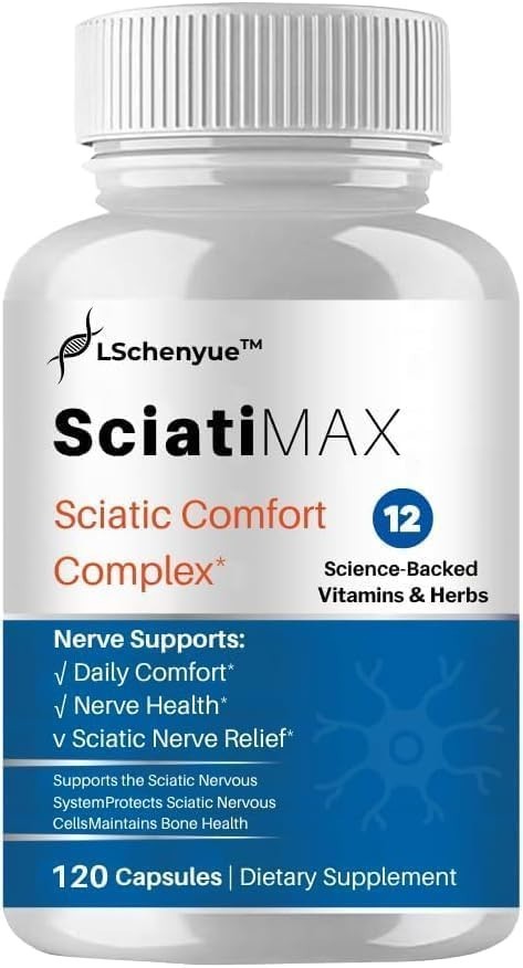 Sciatica Pain Relief – Herbal Extracts, Natural Ingredients, 120 Capsules