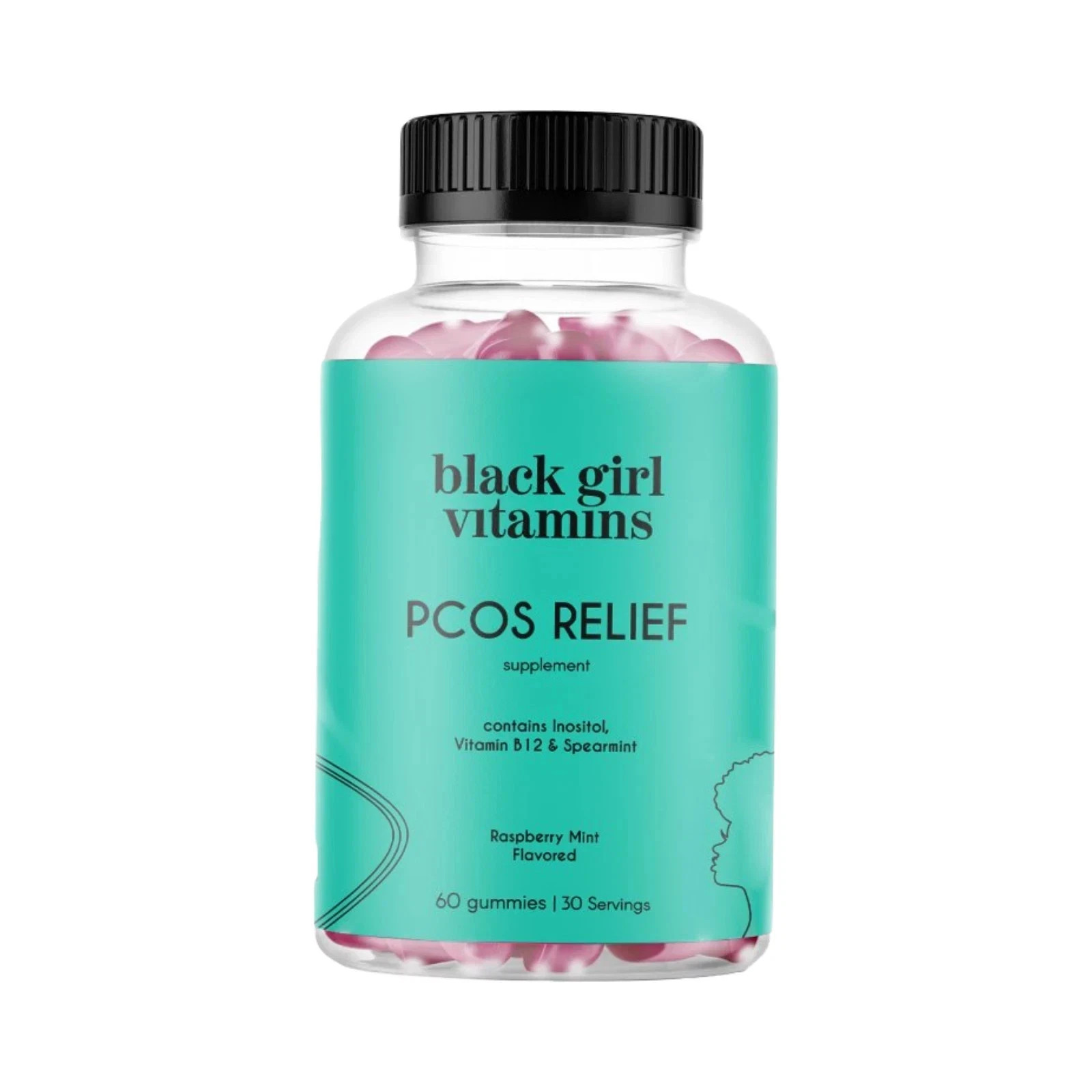 2-Pack Black Girl Vitamins PCOS Relief – Cycle Support for Women – 120 Gummies