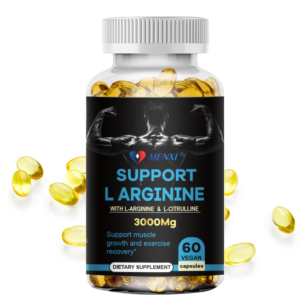 L-Arginine 3000mg Nitric Oxide Testosterone Booster, Energy Support Capsules USA