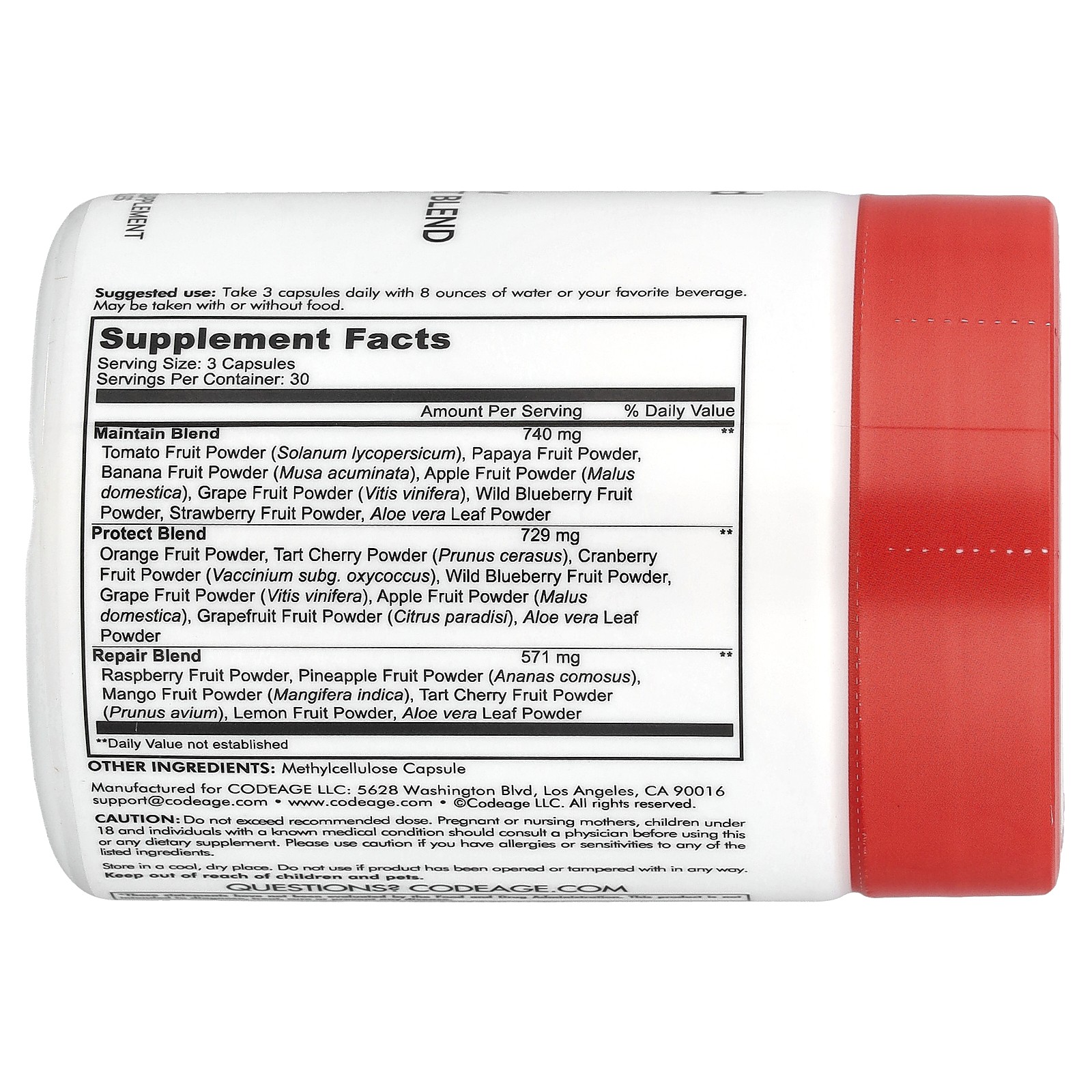Instant Food, Fast Fruits, Daily Fruit Blend, 90 Capsules