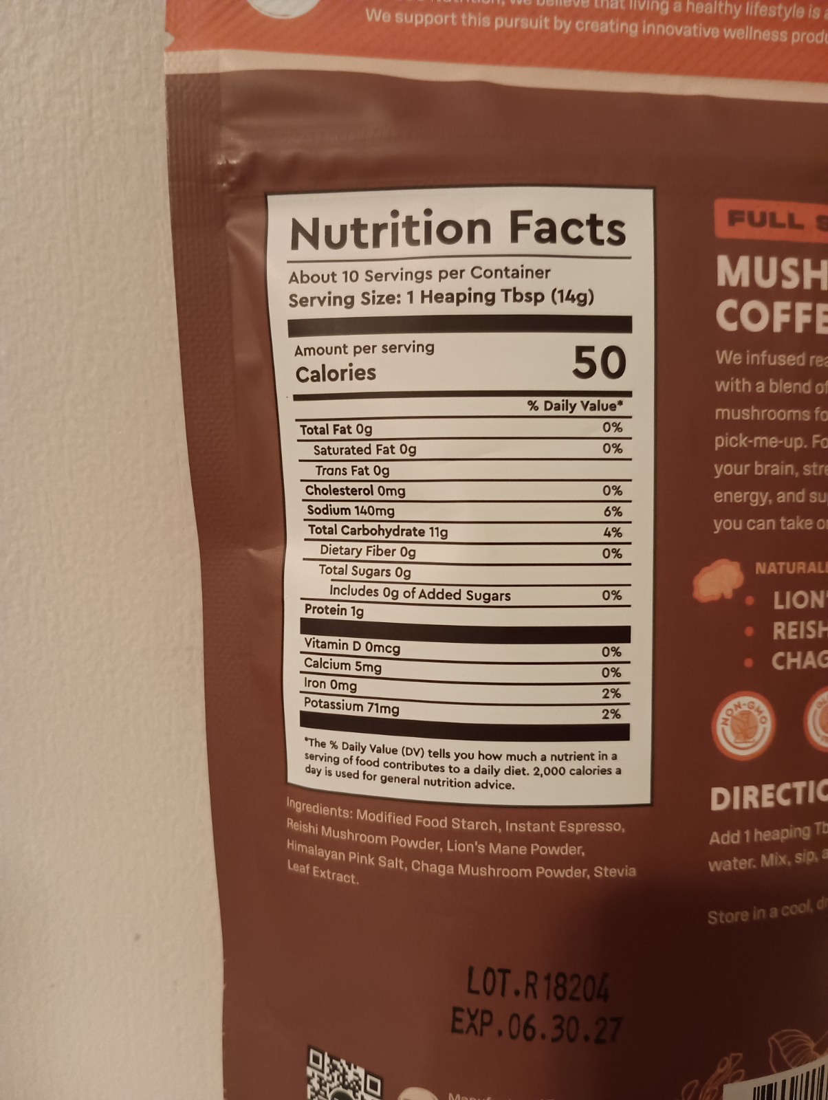Shroomology™ Full Spectrum Mushroom Coffee Dark Roast 5 Oz Non GMO, Vegan & GF