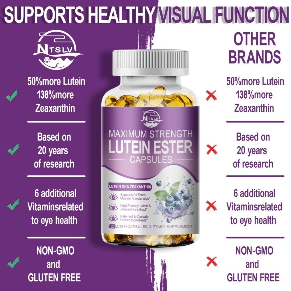 Lutein capsules help with retinal protection and anti-inflammatory effects 120pc