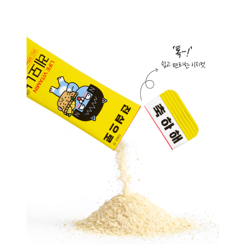 Lemona Vitamin C 500mg powder 50 sticks Kakao Friends