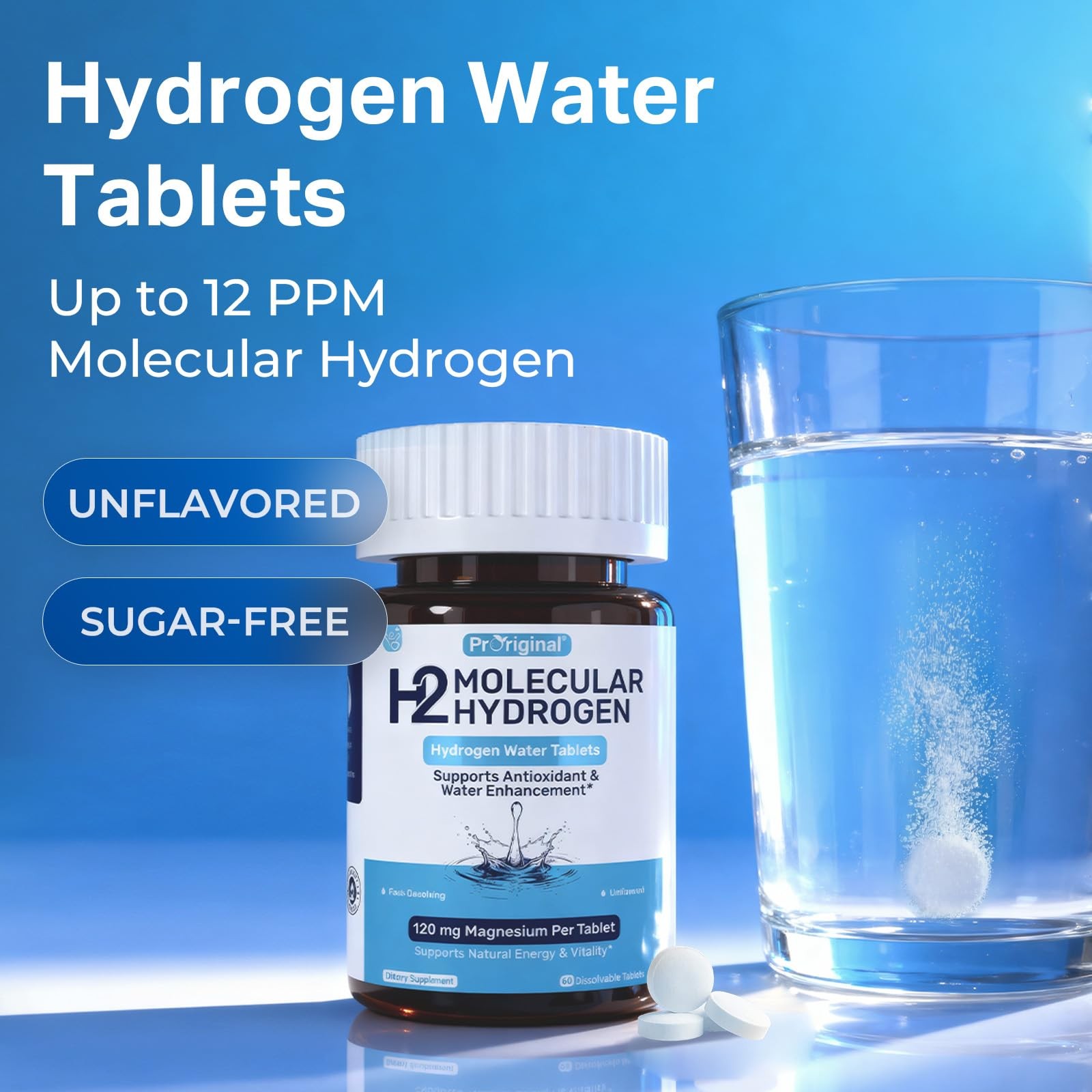 Proriginal – 12 Ppm H2 – 120 Mg Magnesium-Based –
