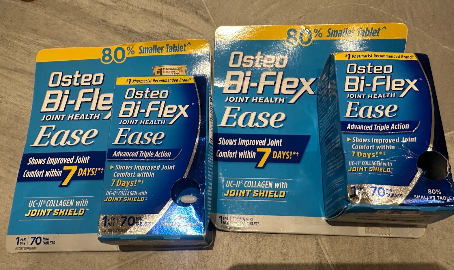 Osteo Bi-Flex Ease Tablets For Joints 70 Tablets x2 – 140 Tablets Total EXP2026