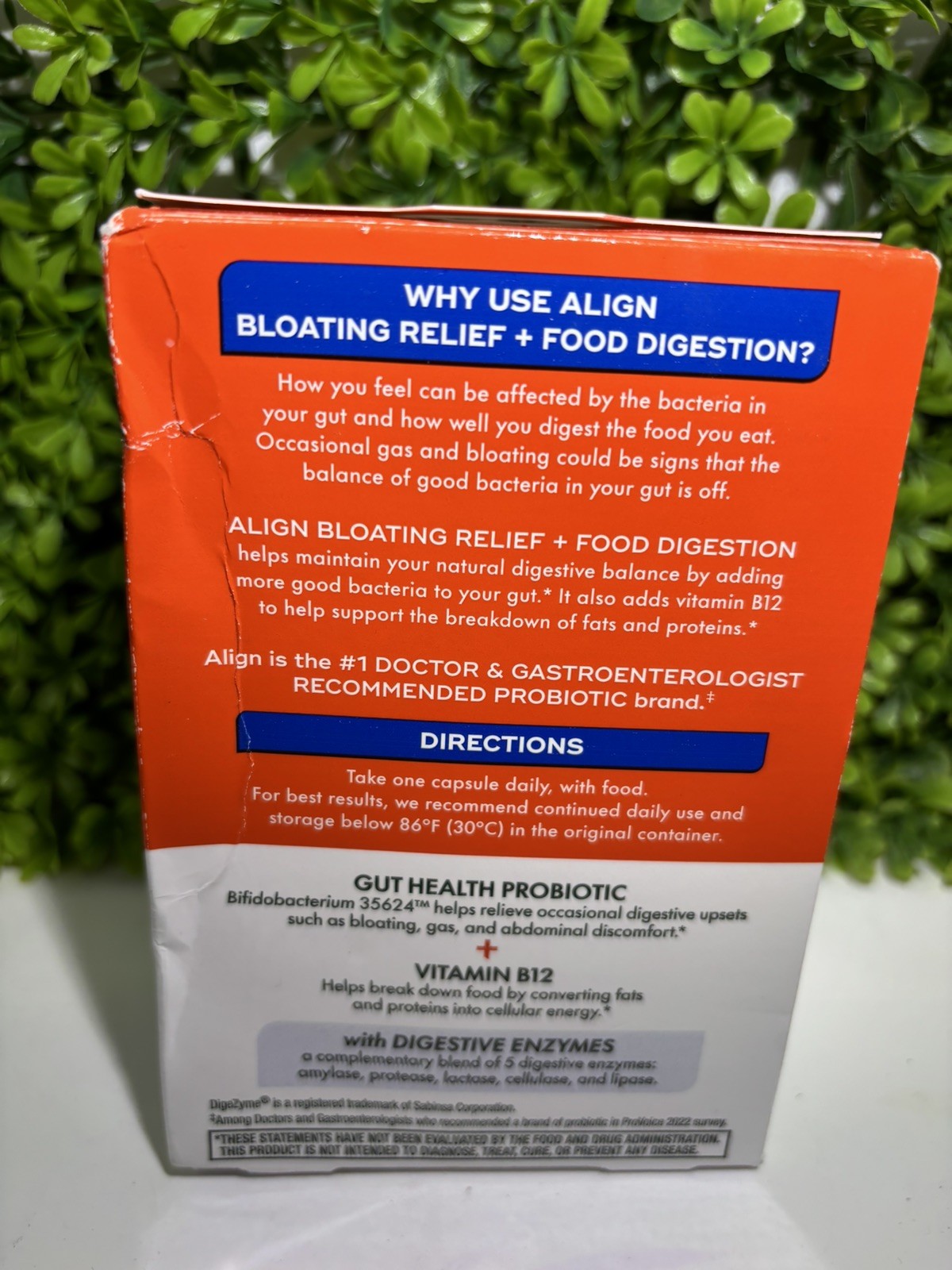 Align Probiotic Bloating and Gas Relief and Food Digestion – 28 Caps Exp 1/27🔥