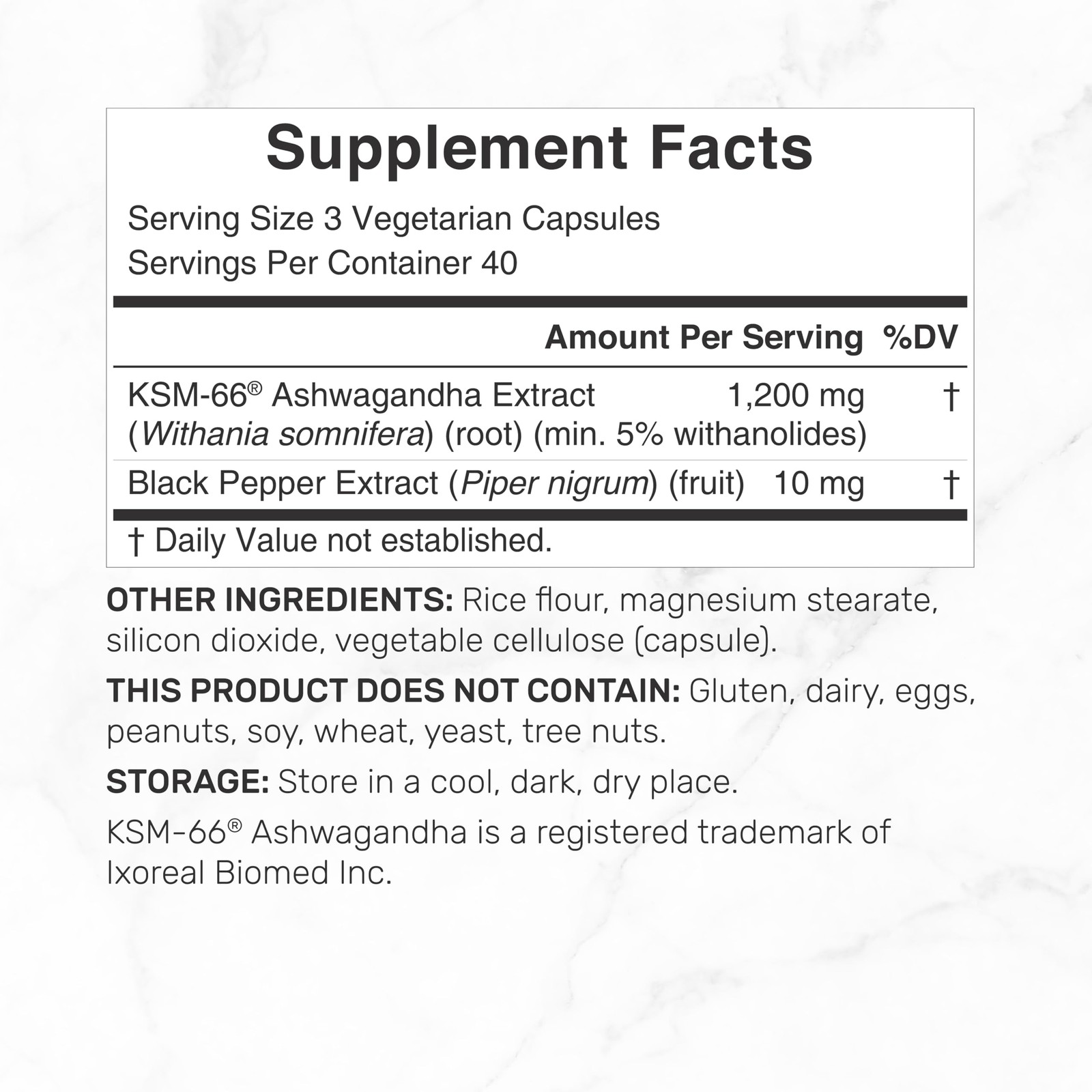 KSM 66 Ashwagandha 1,200mg with Black Pepper, 120 120 Count (Pack of 1)