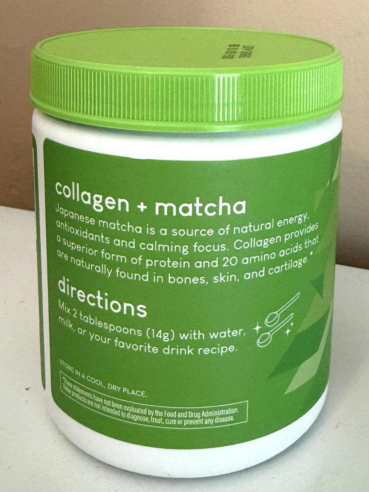 360 NUTRITION COLLAGEN + MATCHA 7000MG COLLAGEN PEPTIDES (SEALED) EXP 01/2028
