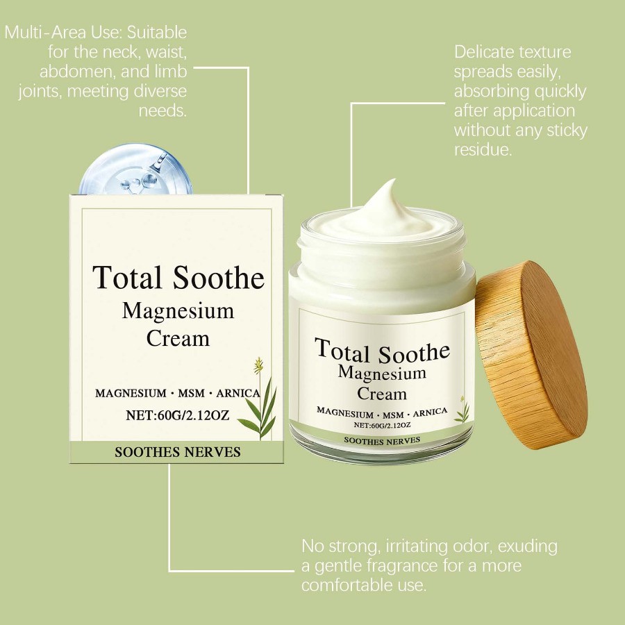 Total Soothe Magnesium Cream Total Relief Magnesium Creams Nerve Pain Relief~