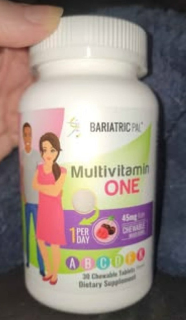 BariatricPal Multivitamin ONE 1 per Day Bariatric Chewable with IRON 45mg