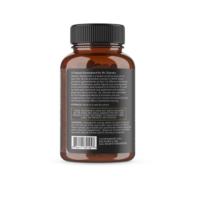 Z-STACK ZINC, QUERCETIN DIHYDRATE, VITAMIN C & D. a Dr. Zelenko Kosher Vitamin